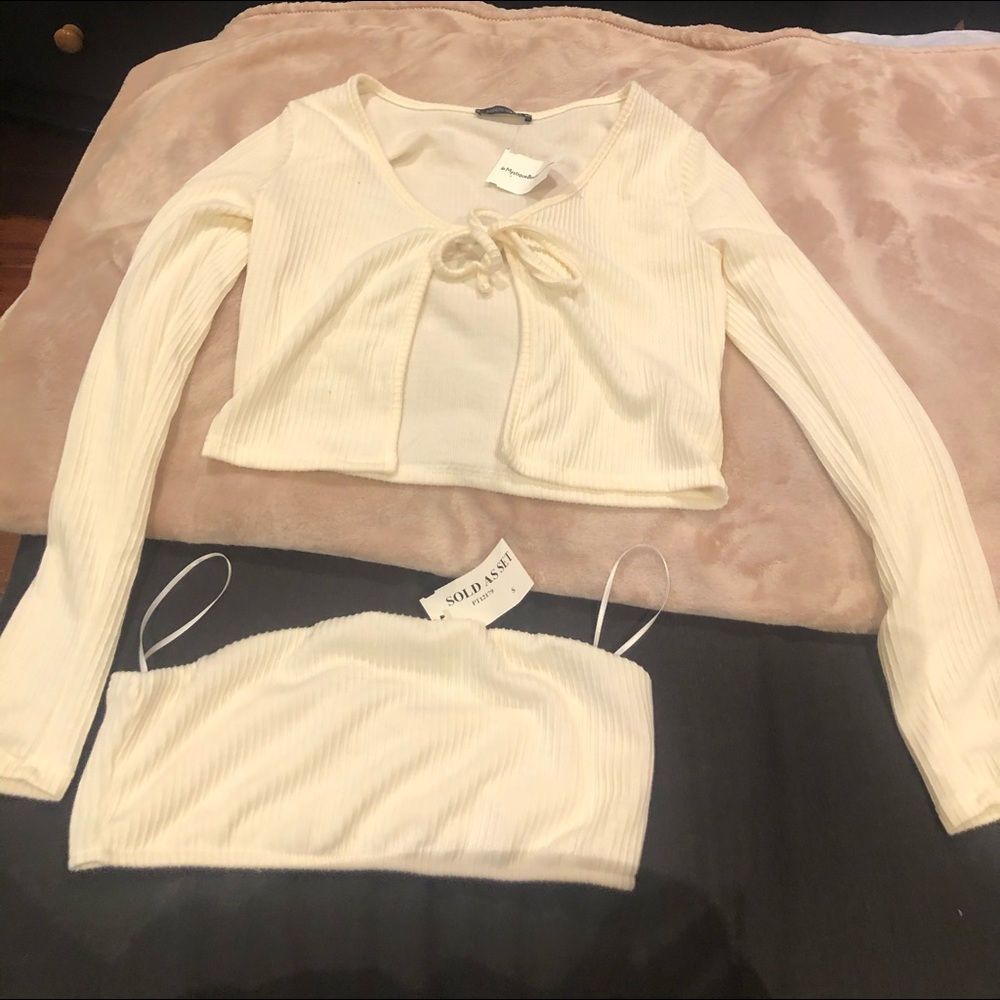 Ivory Cute Long Sleeve Top